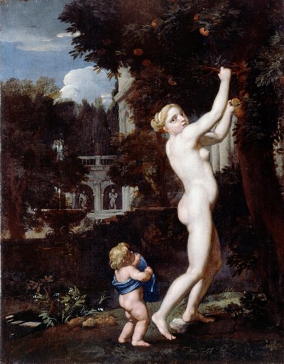 Venere che raccoglie mele da Unbekannt Unbekannt